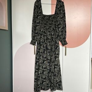 Printed maxi dress.